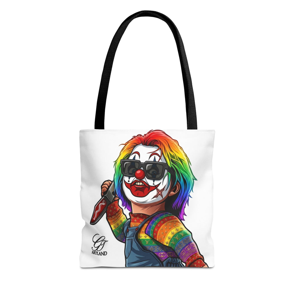 Rainbow Slasher Horror Tote Bag by GT Artland