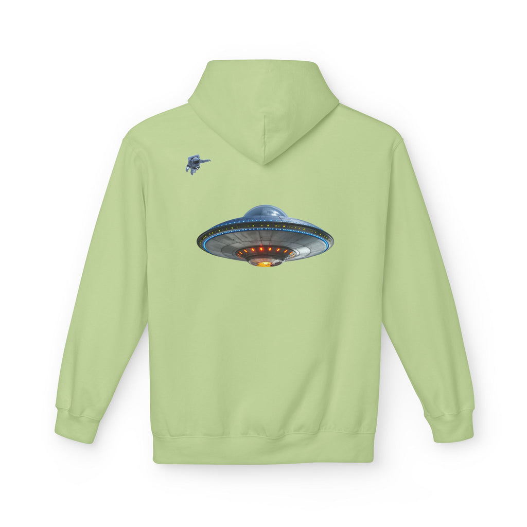 Retro UFO Spaceship Hoodie | Paranormal Alien Abduction Design