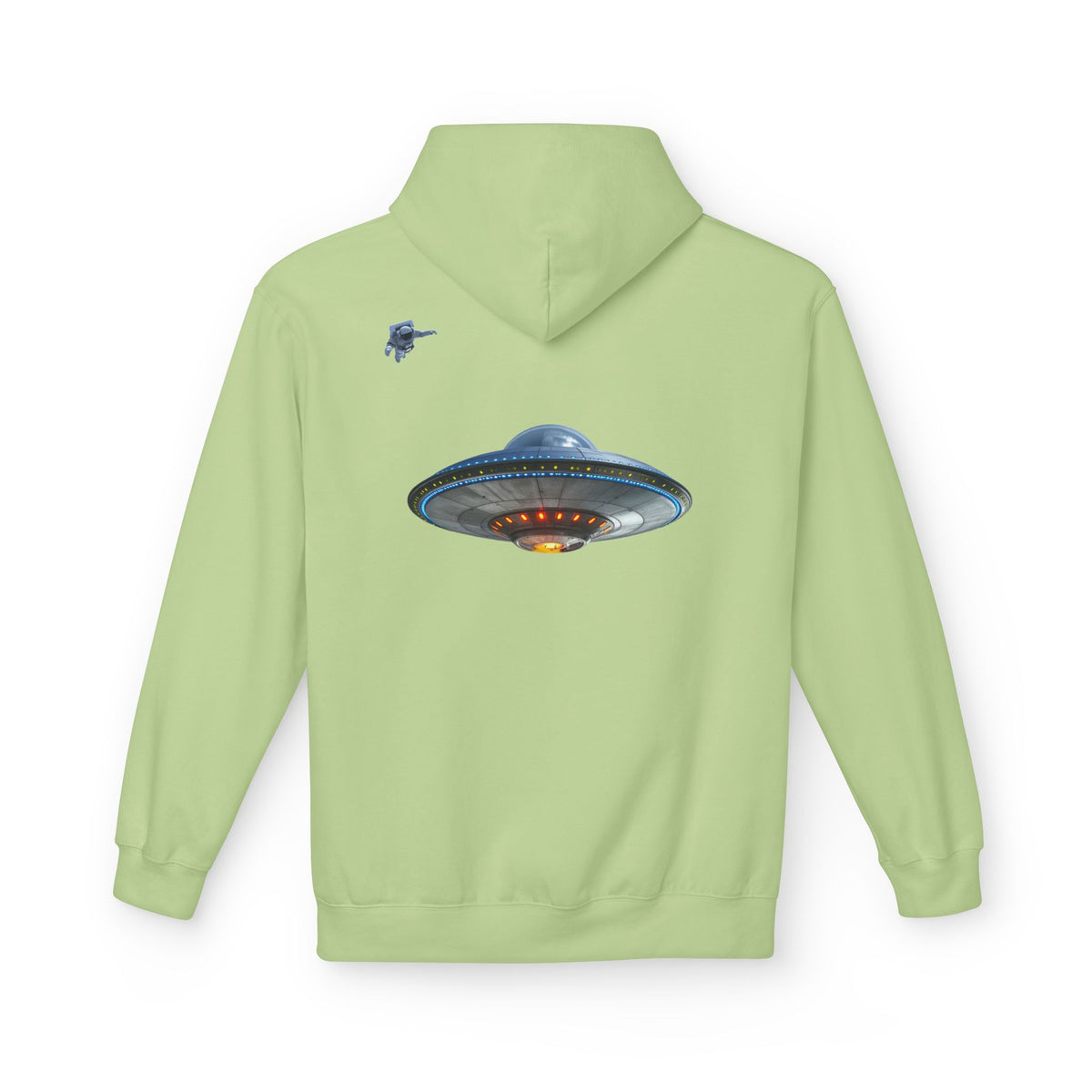 Retro UFO Spaceship Hoodie | Paranormal Alien Abduction Design