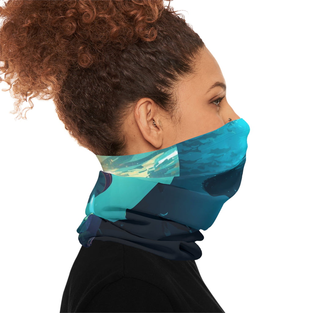 Underwater Graphic Alien Neck Gaiter - Face Mask