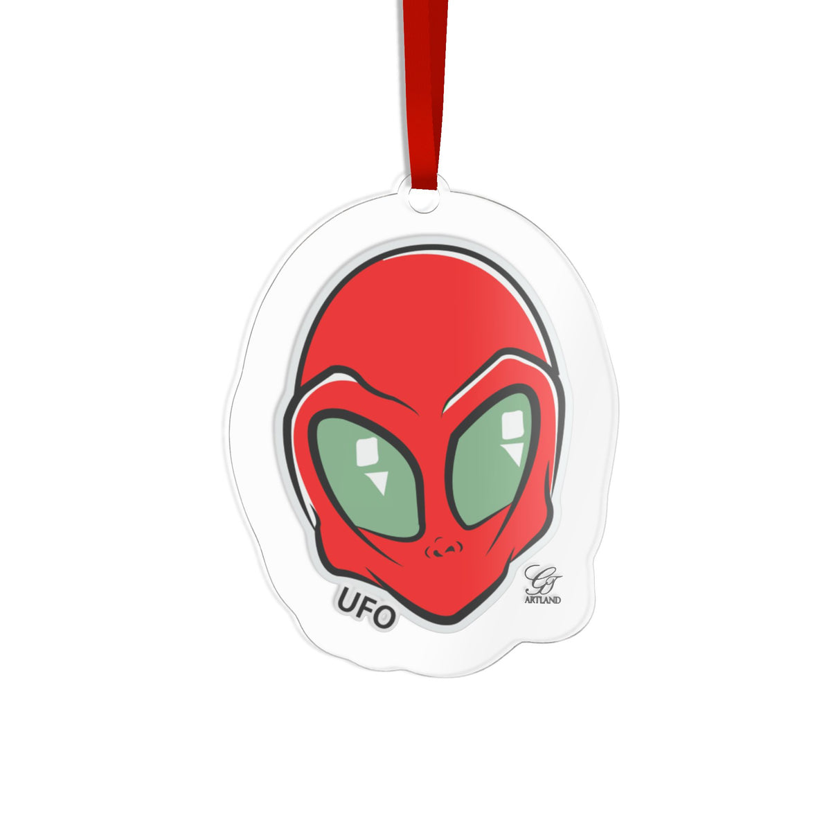 UFO Alien Acrylic Ornament by GT Artland