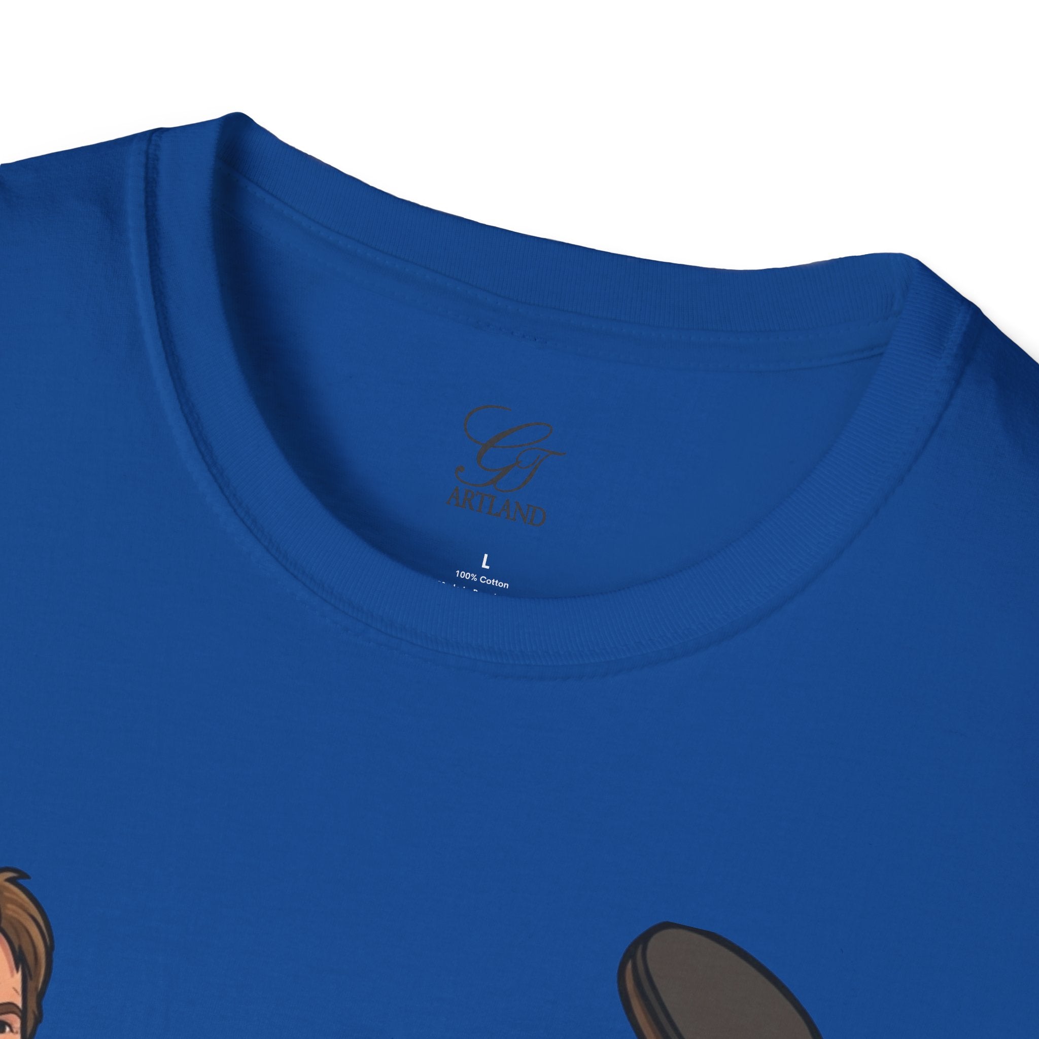 Chuck Norris Kick Illustration T-Shirt | I'll Kick Your Butt text by GT Artland