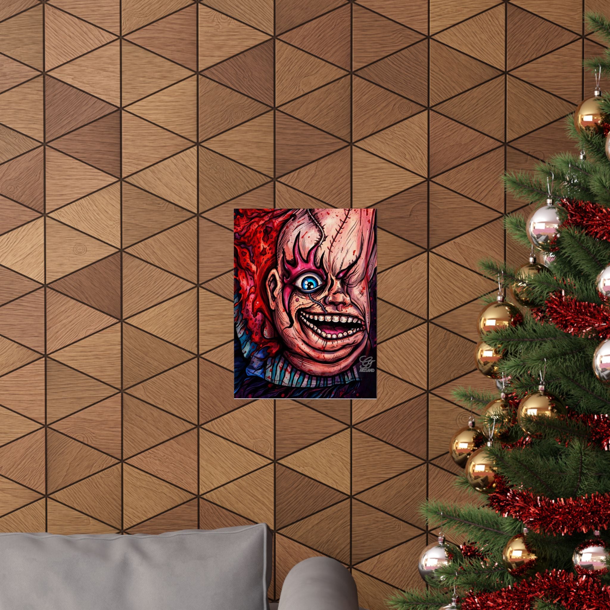 Playtimes Over Horror Elite Designer Matte Vertical Posters by GT Artland
