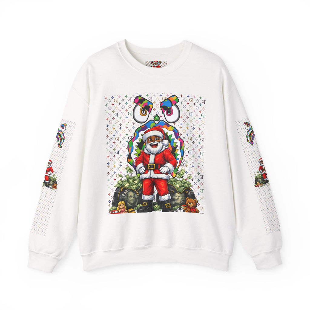 Santa Claus Graphic Crewneck Sweatshirt | Holiday Christmas Sweater by GT Artland