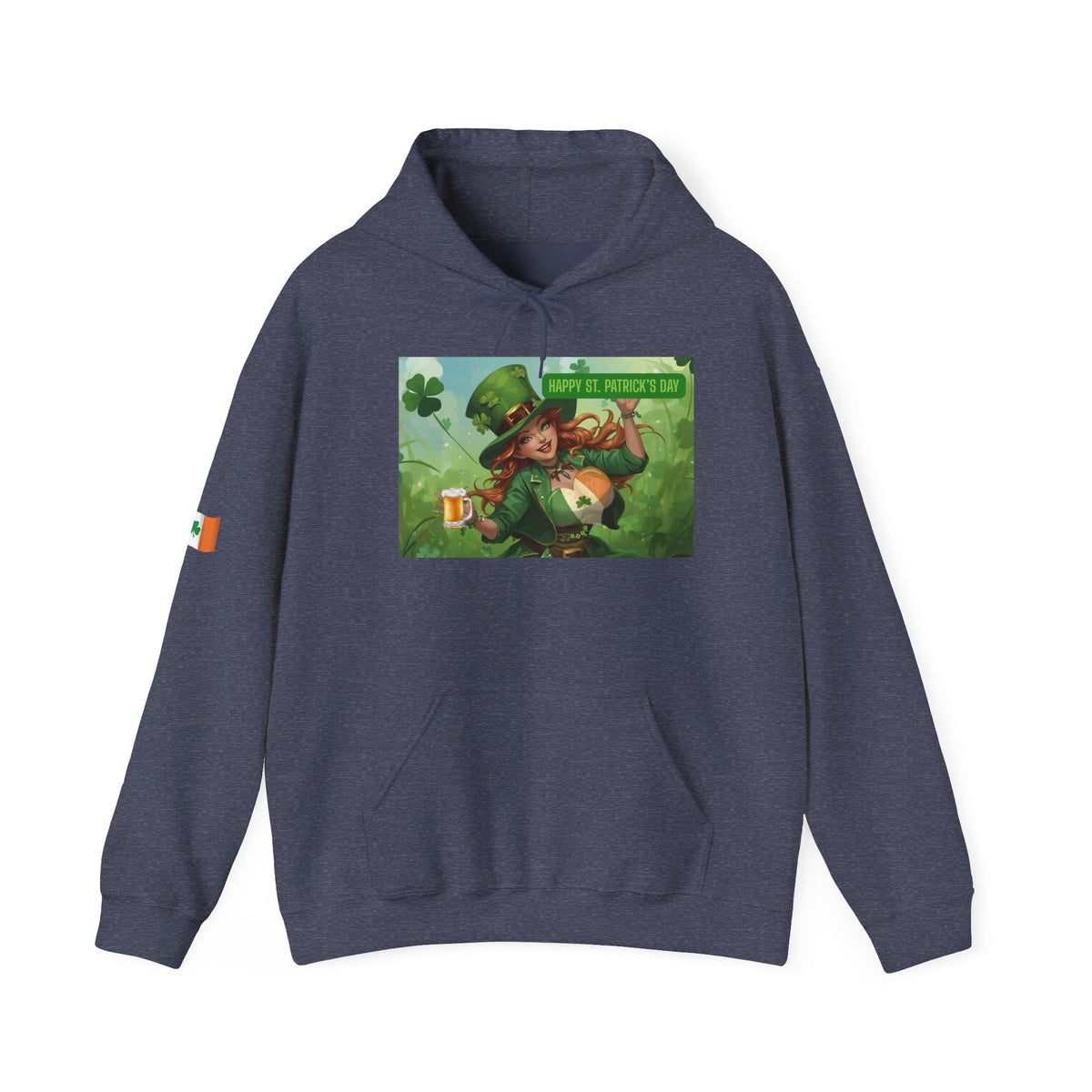 Leprechaun Pot of Gold Hoodie | St. Patrick's Day Shamrock Illustration