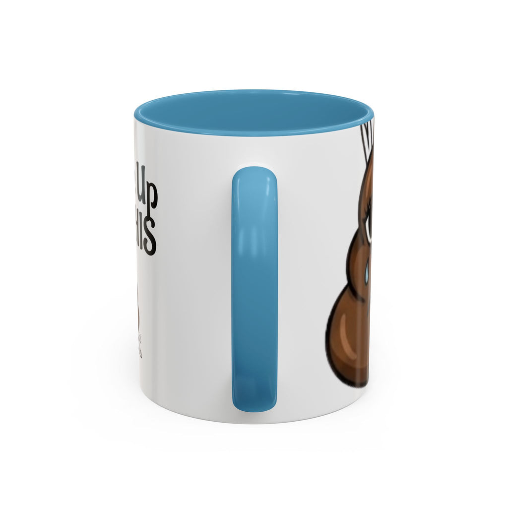 I Woke Up Like This Coffee Mug – Funny Poop Emoji Designer Accent Mug (11/15oz) by GT Artland