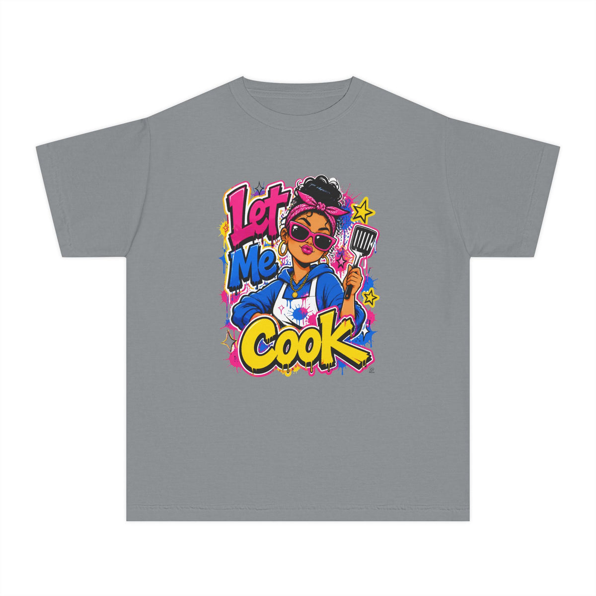 Let Me Cook Cartoon Chef Youth T-Shirt
