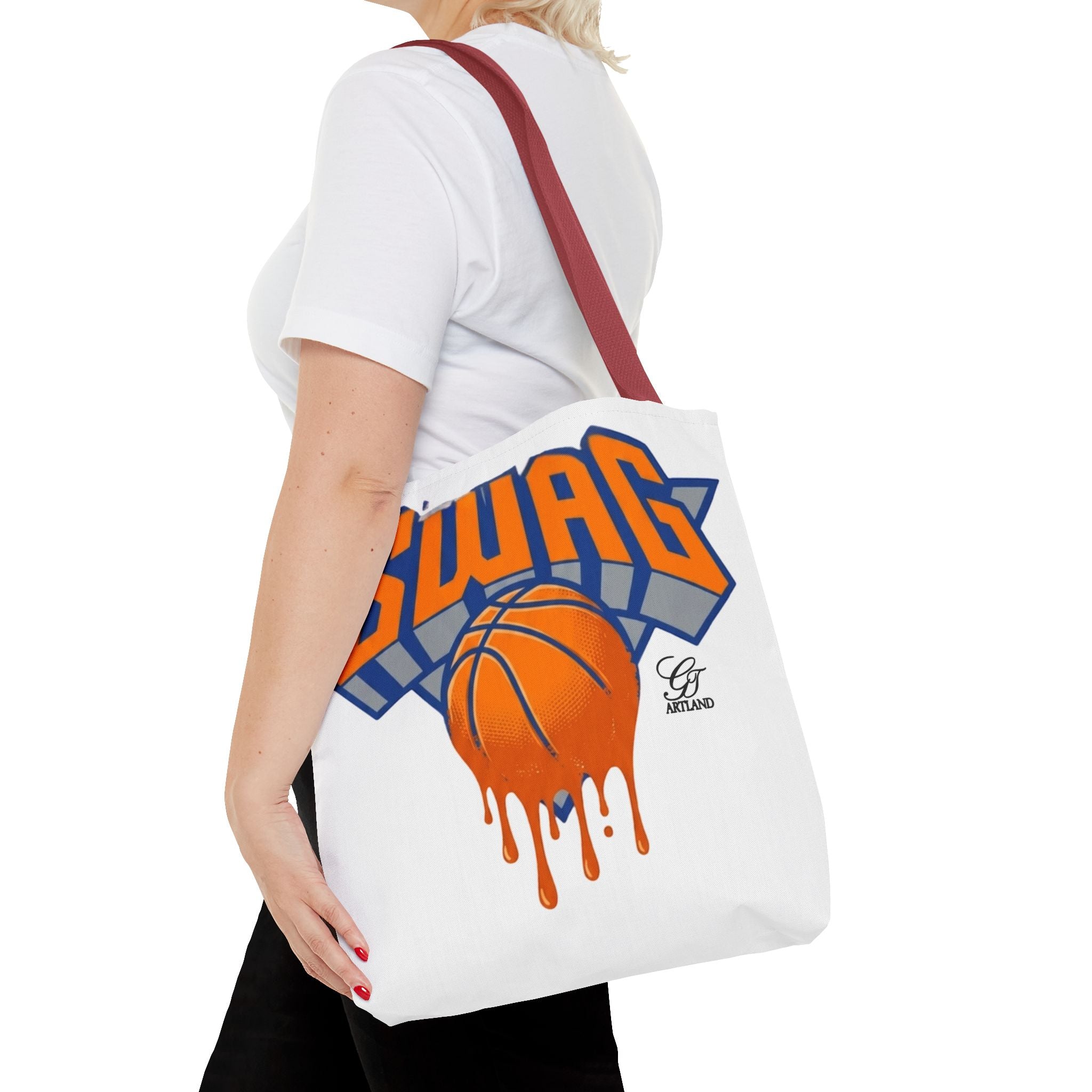 Swag Dripping Basketball tote bag | Sports Graphic Tote by GT Artland