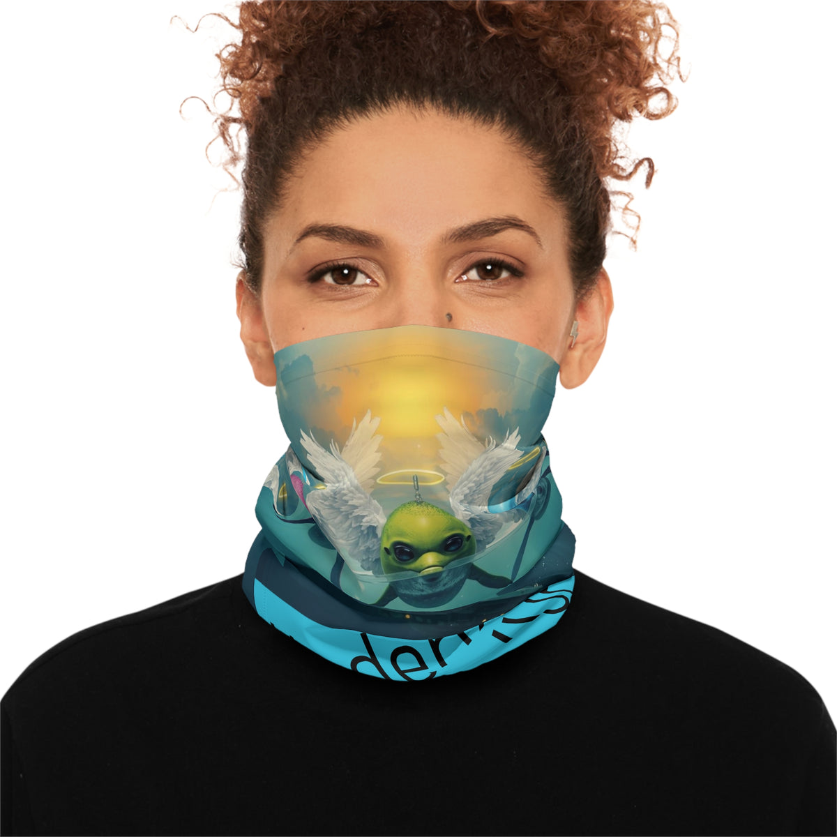 Underwater UAP UFO Neck Gaiter | Alien Sci-Fi Designed Face Mask by GT Artland