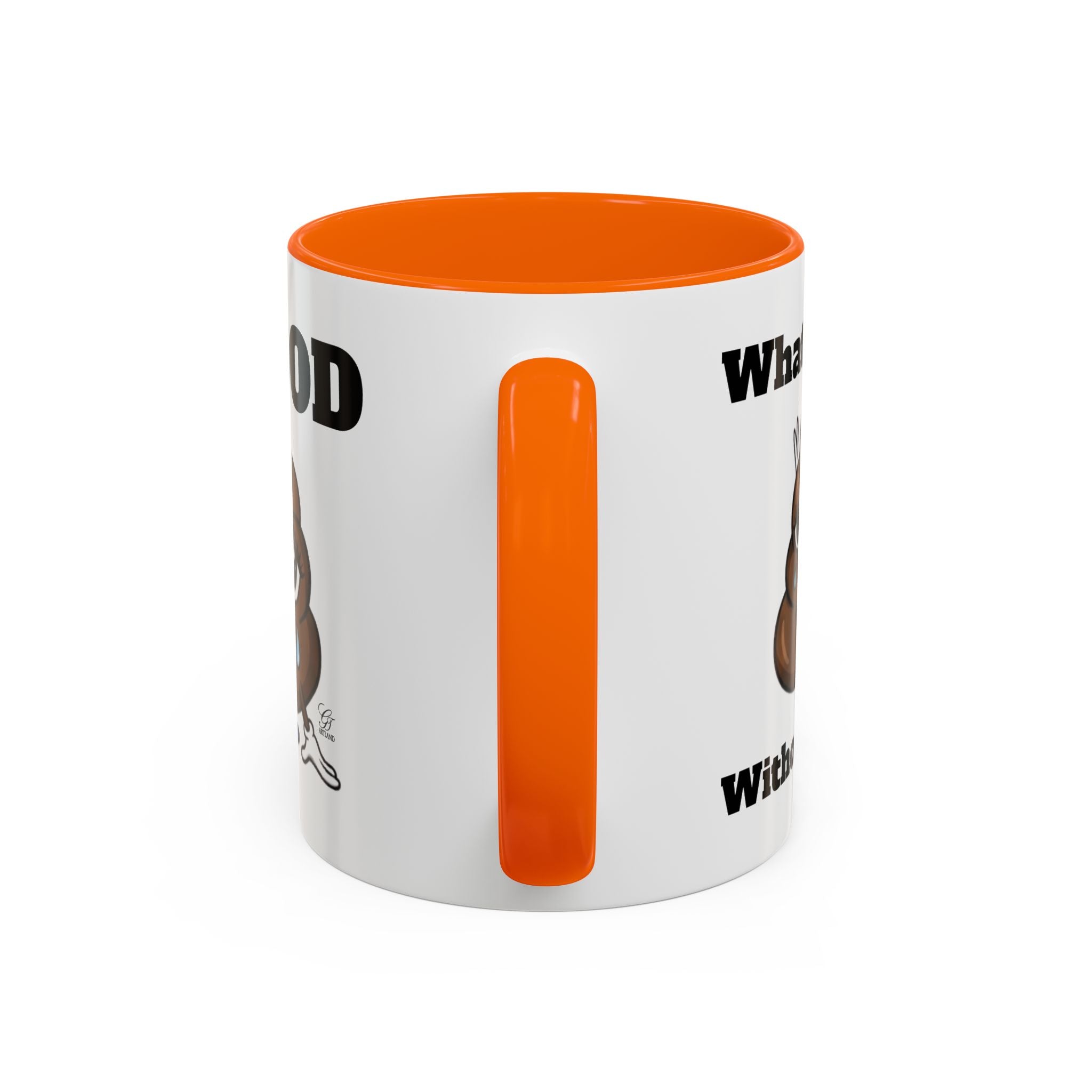 #MOOD Winnie without the poo Funny Poop Emoji Accent Coffee Mug – 11/15oz Novelty Gift by GT Artland