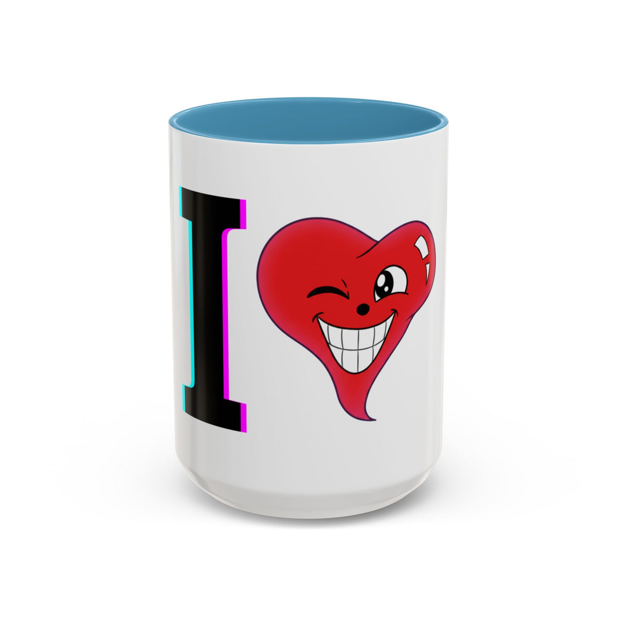 Winking Heart Graphic Mug | Accent Coffee Mug 11oz 15oz