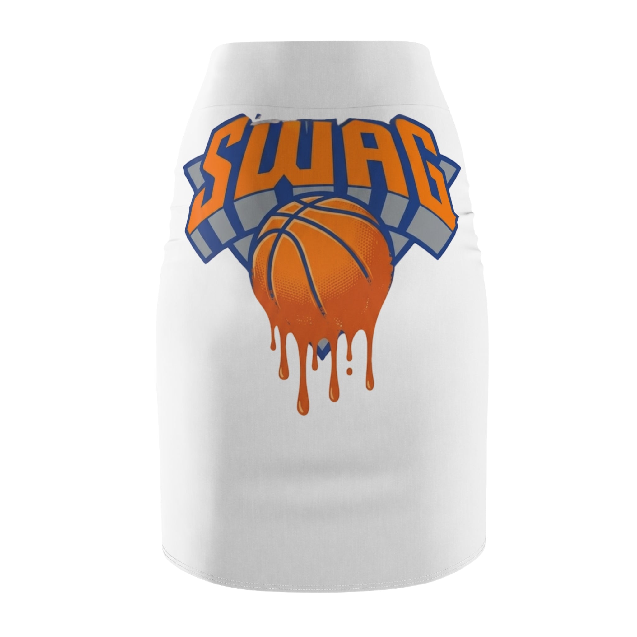 Dripping Basketball SWAG pencil skirt | Sports Graphic by GT Artland