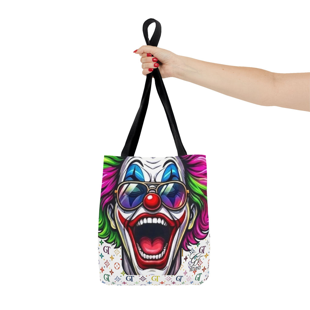GT Soldier Designer Colorful Clown Face Tote Bag by GT Artland