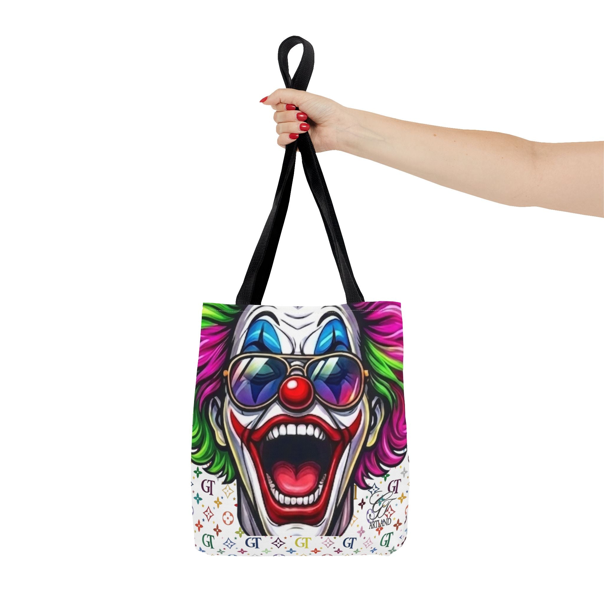 GT Soldier Designer Colorful Clown Face Tote Bag by GT Artland