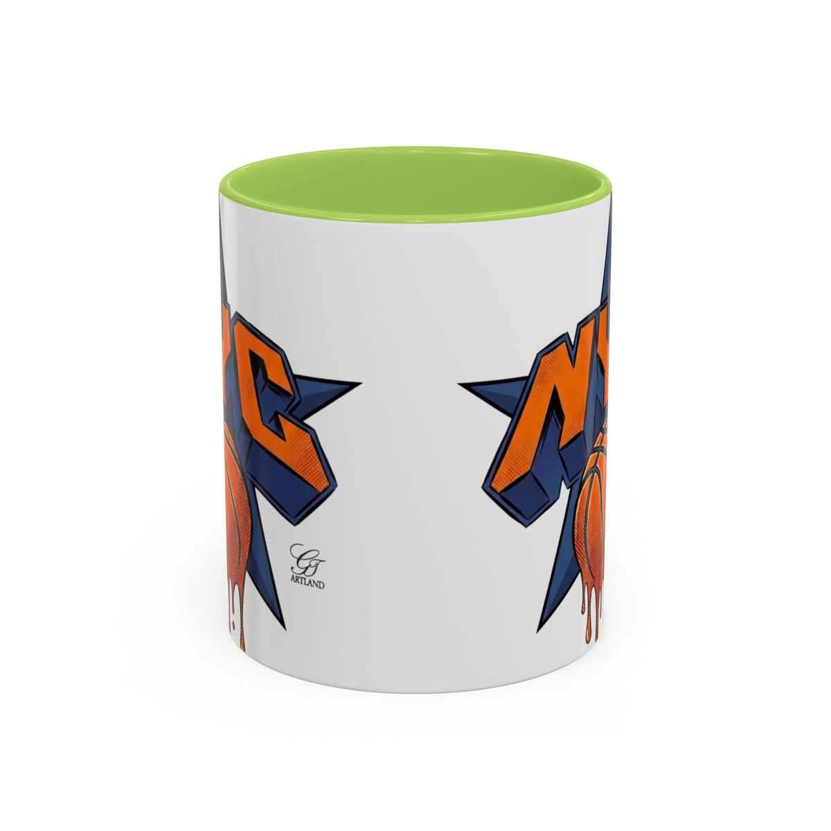 NYC  New York Champions Basketball Drip Mug | Accent Coffee Mug 11oz 15oz by GT Artland