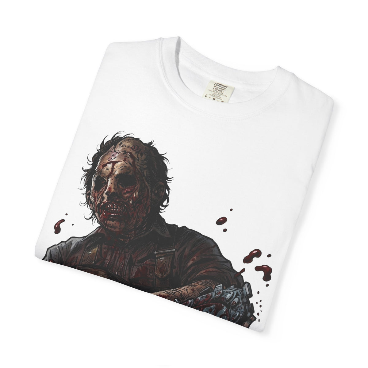 Bloodied Leatherface T-shirt | Horror Movie Chainsaw Design