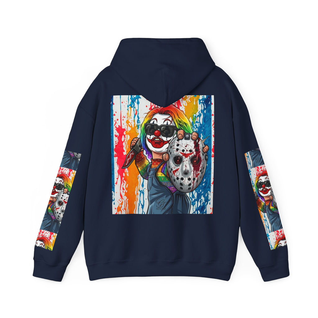 Rainbow Slasher Unisex Heavy Blend Hooded Sweatshirt by GT Artland