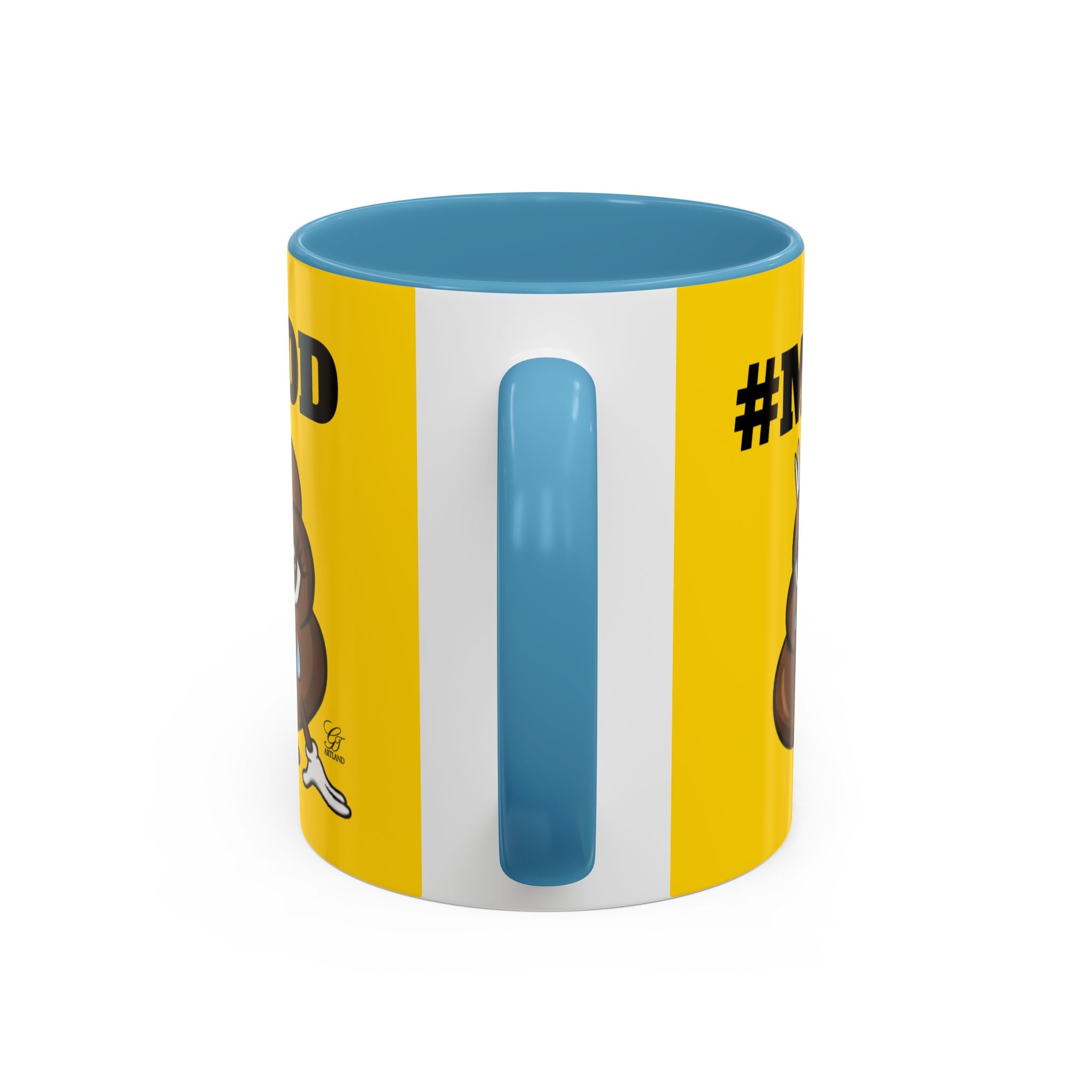 #MOOD Poop Emoji Accent Coffee Mug Yellow Edition — Funny 11/15oz Novelty Mug by GT Artland