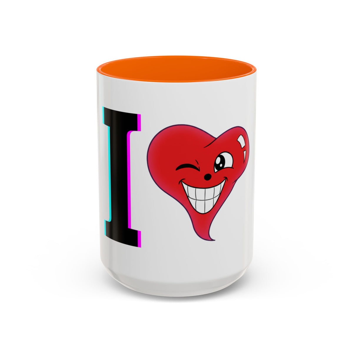 Winking Heart Graphic Mug | Accent Coffee Mug 11oz 15oz