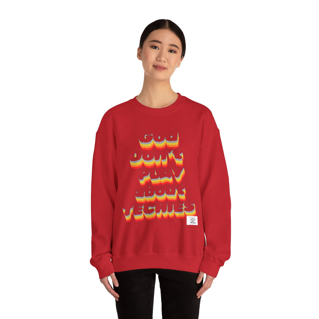 God Don't Play About Techies Unisex Crewneck Sweatshirt