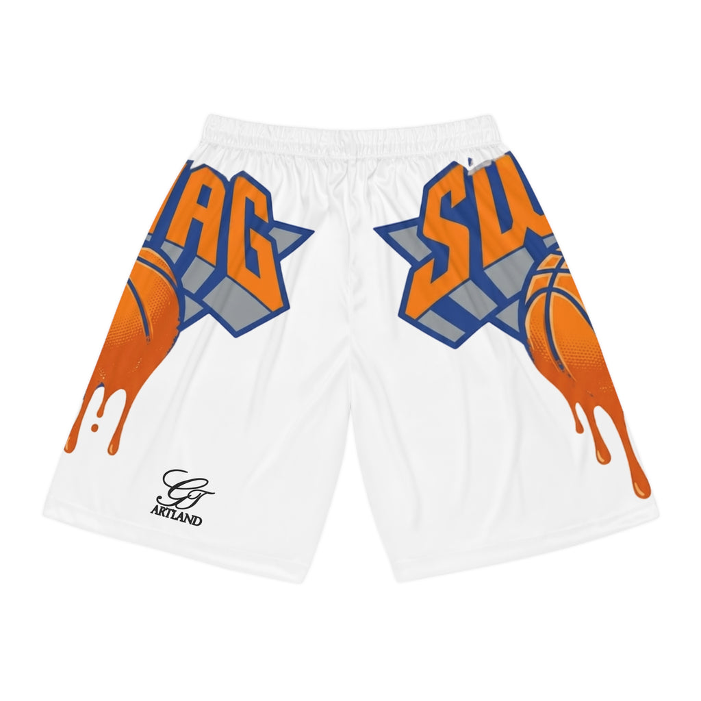 Dripping Basketball Graphic Shorts | Athletic Shorts by GT Artland