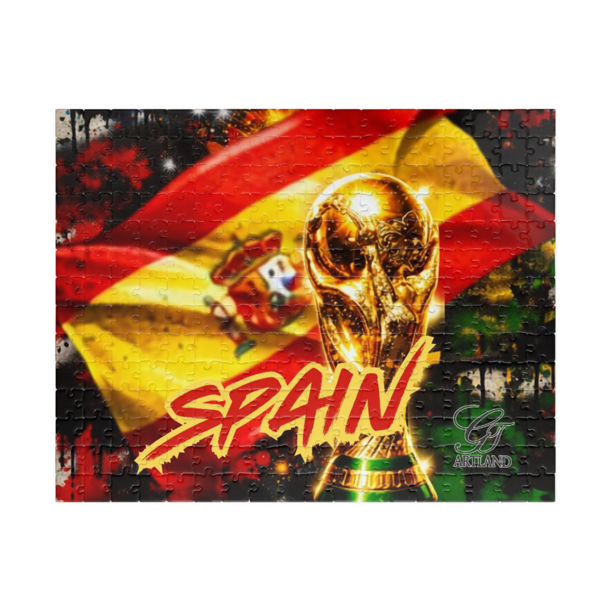 Spainard Golden Trophy Sports Puzzle Drip by GT Artland