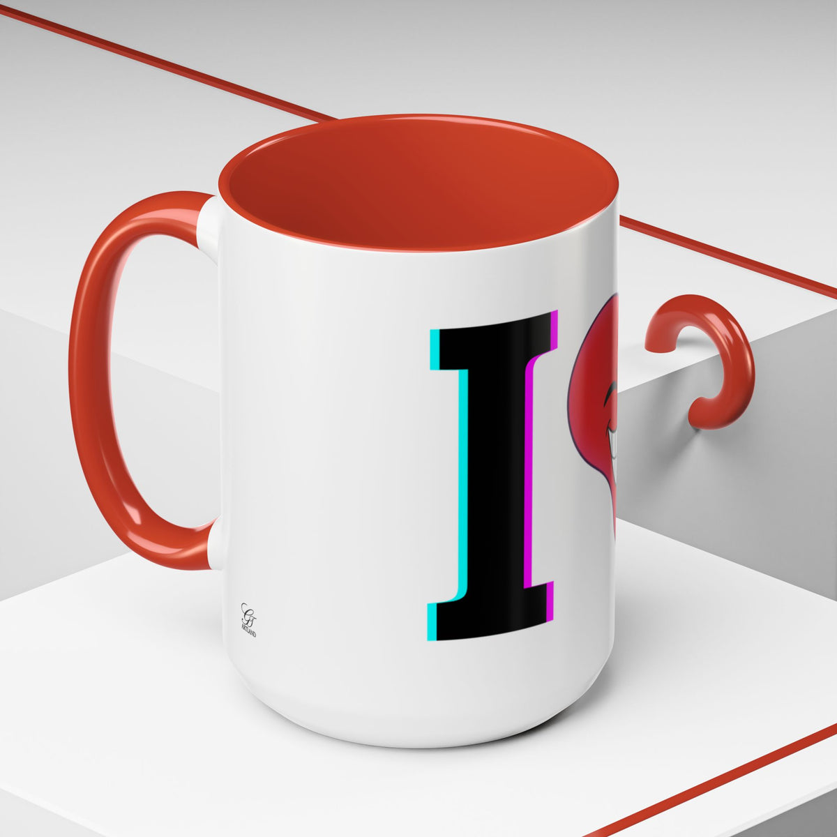 Winking Heart Graphic Mug | Accent Coffee Mug 11oz 15oz