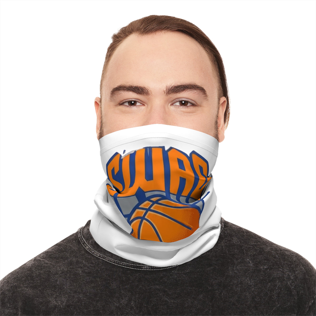 Dripping Basketball SWAG Neck Gaiter | Sports Face Covering by GT Artland