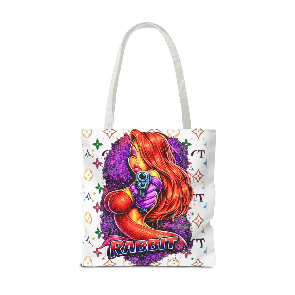 Rabbit Pin-Up Tote Bag – Retro Femme Fatale by GT Artland