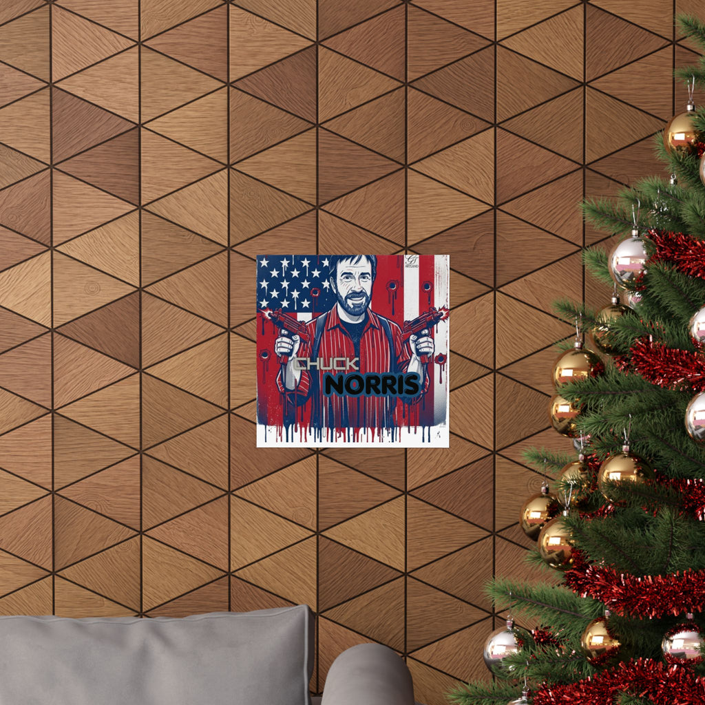 Patriotic Action Hero Poster Matte Vertical Poster by GT Artland