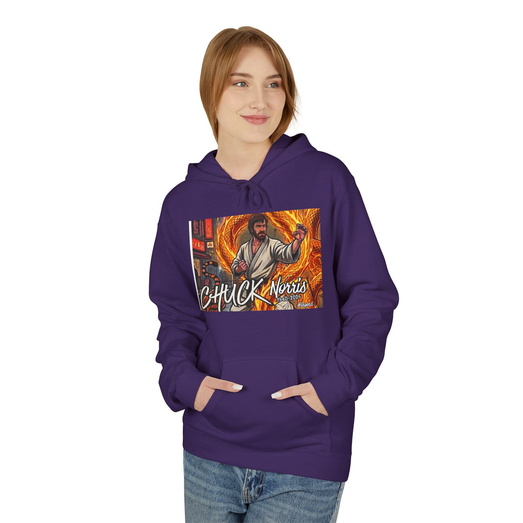 Chuck Norris Martial Arts Hoodie | Action Illustration, Retro Fight Scene by GT Artland