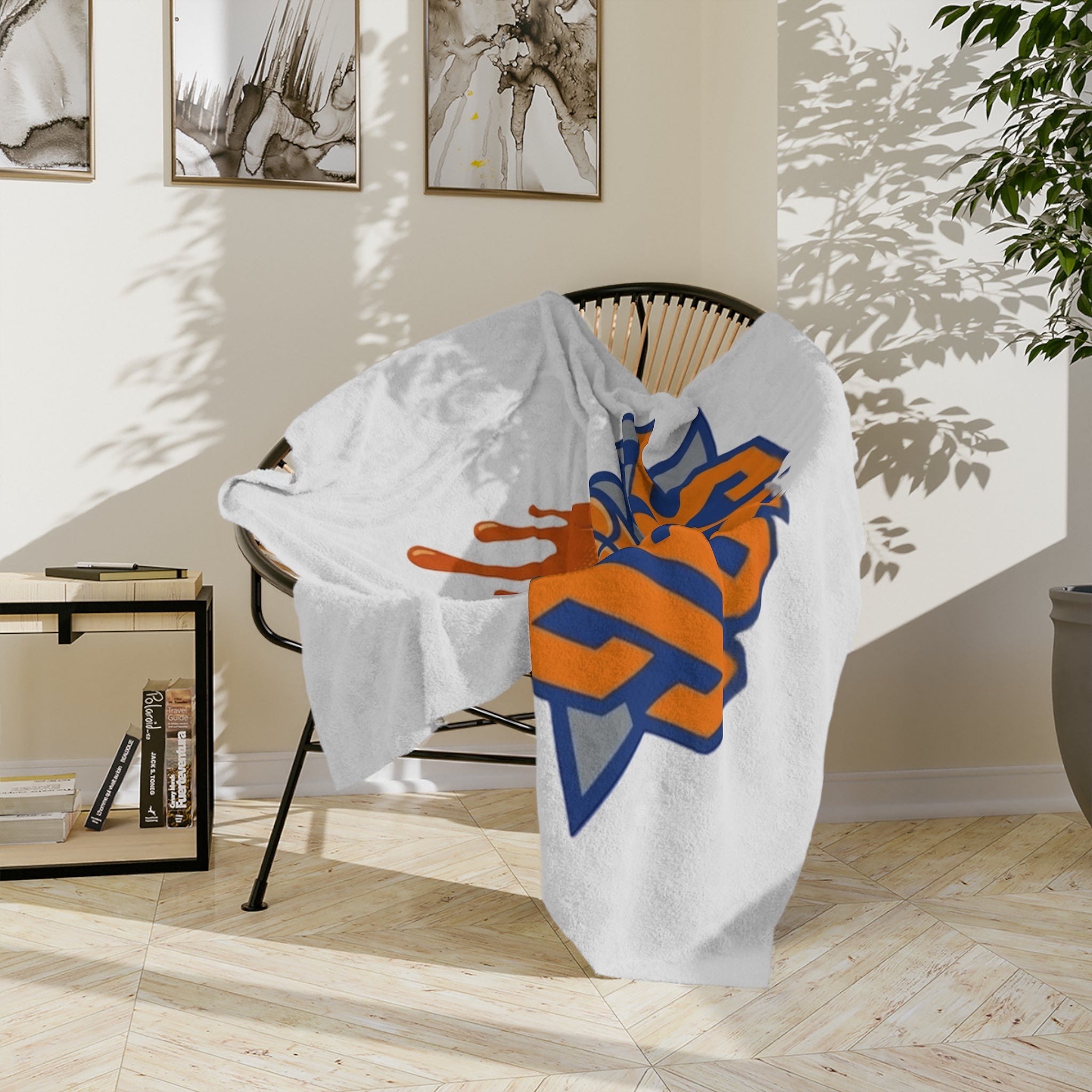 Dripping Basketball SWAG Blanket | Velveteen Microfiber Blanket by GT Artland