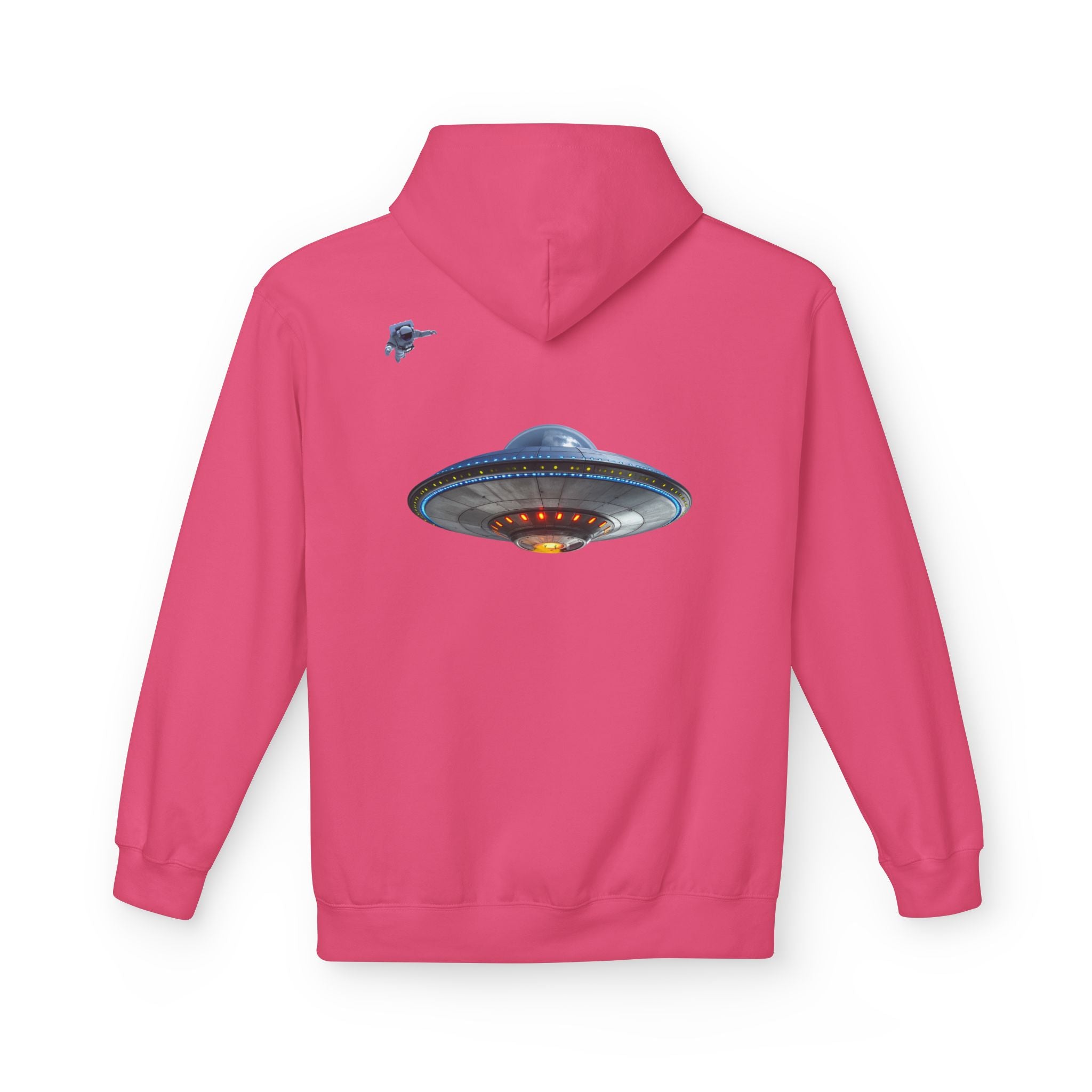 Retro UFO Spaceship Hoodie | Paranormal Alien Abduction Design