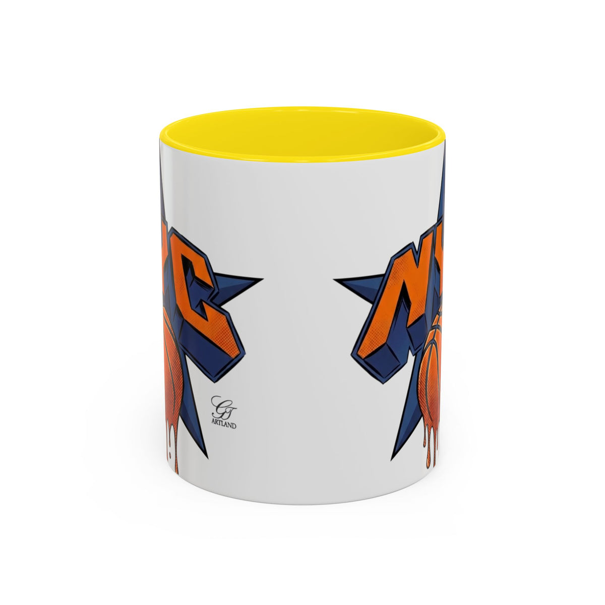 NYC  New York Champions Basketball Drip Mug | Accent Coffee Mug 11oz 15oz by GT Artland
