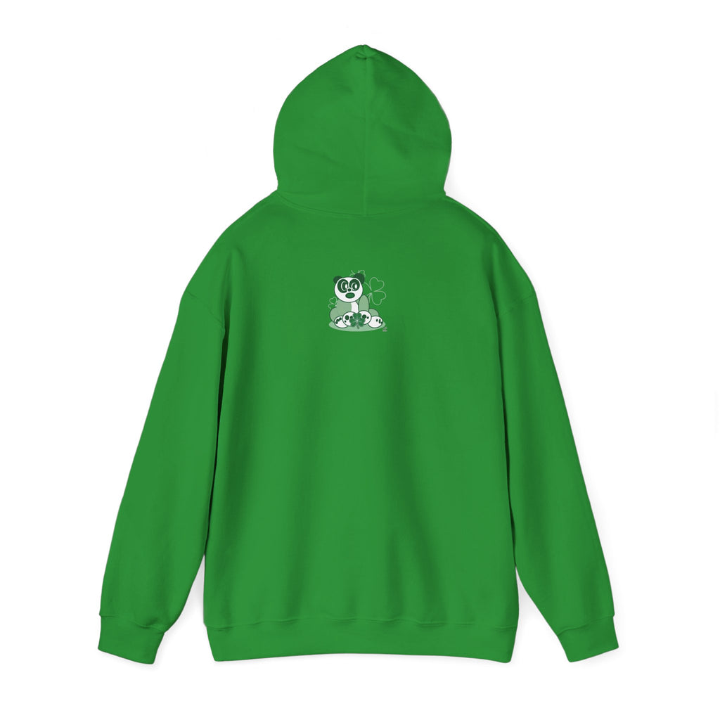 Green Panda with Bamboo Hoodie