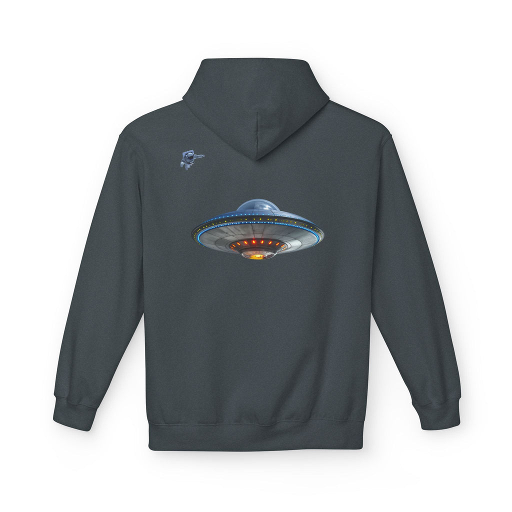 Retro UFO Spaceship Hoodie | Paranormal Alien Abduction Design