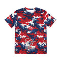 Patriotic Red White & Blue Designer Camo T-Shirt by GT Artland