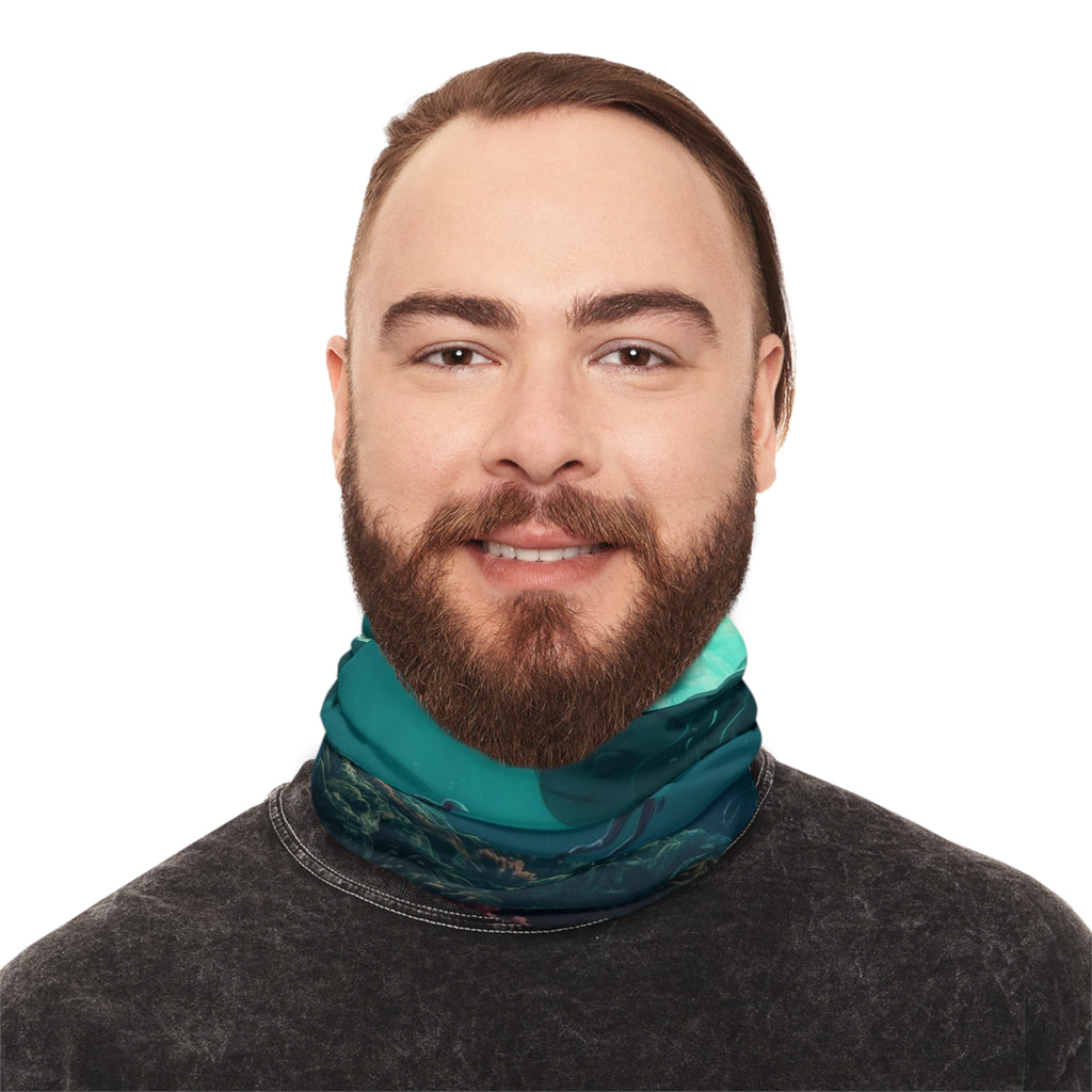 Underwater UFO Divers Neck Gaiter | Sci‑Fi  Alien Graphic Face Mask