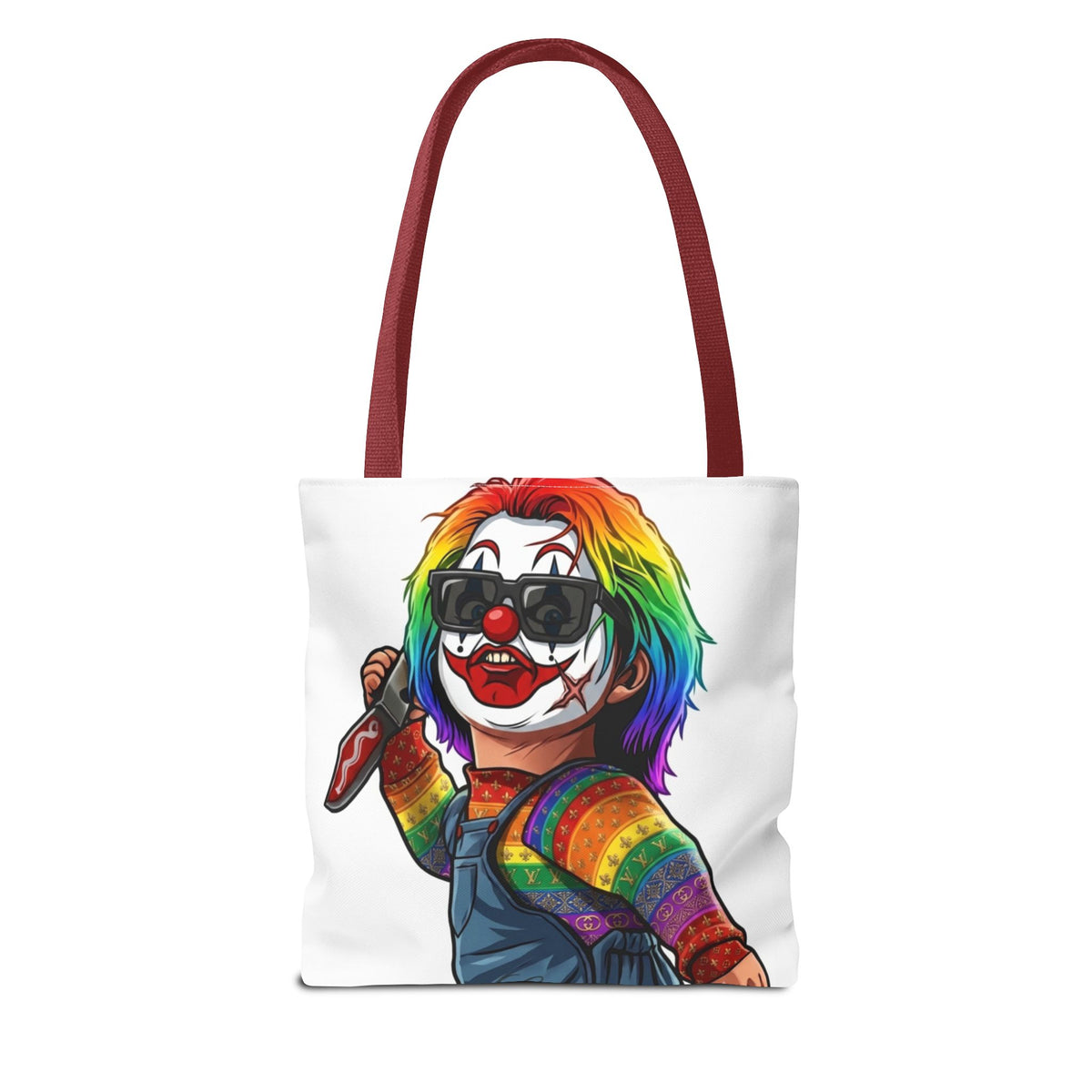 Rainbow Slasher Horror Tote Bag by GT Artland