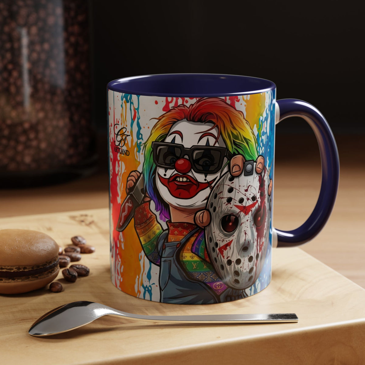 Rainbow Slasher Color Drip Designer GT Soldier Edition | Accent Coffee Mug 11oz 15oz