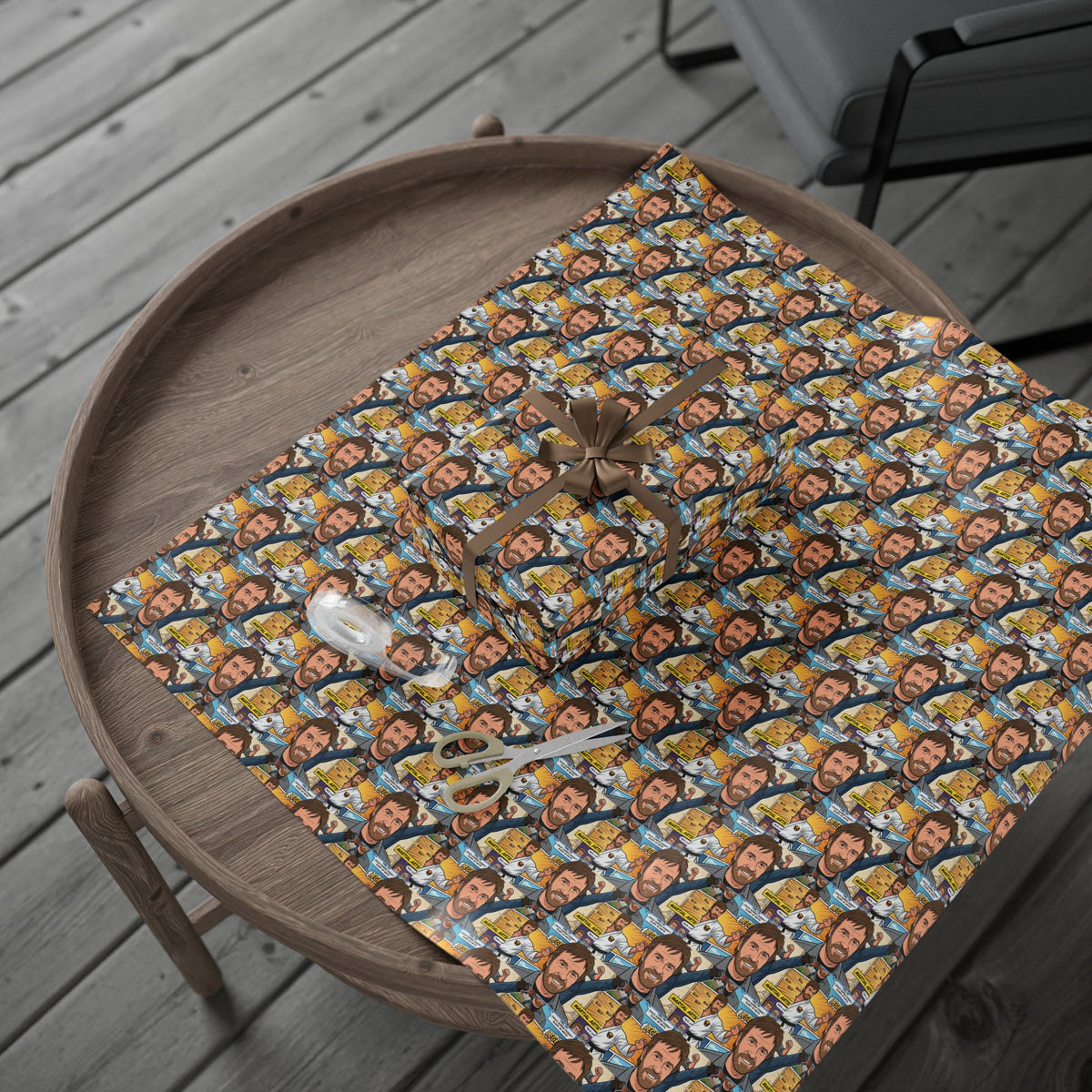 Chuck Norris Comic Strip Wrapping Paper