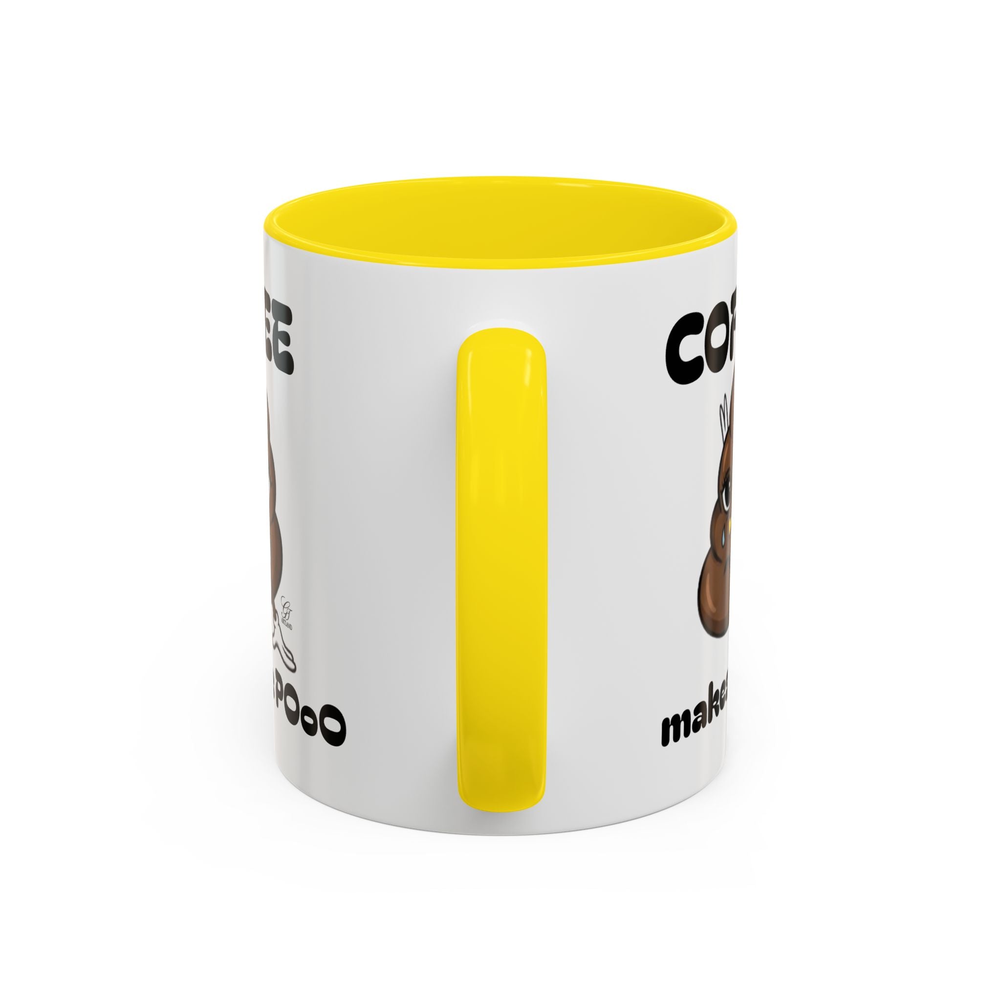 Coffee Mug — "Coffee Makes Me Pooo" Funny Novelty Accent Mug by GT Artland