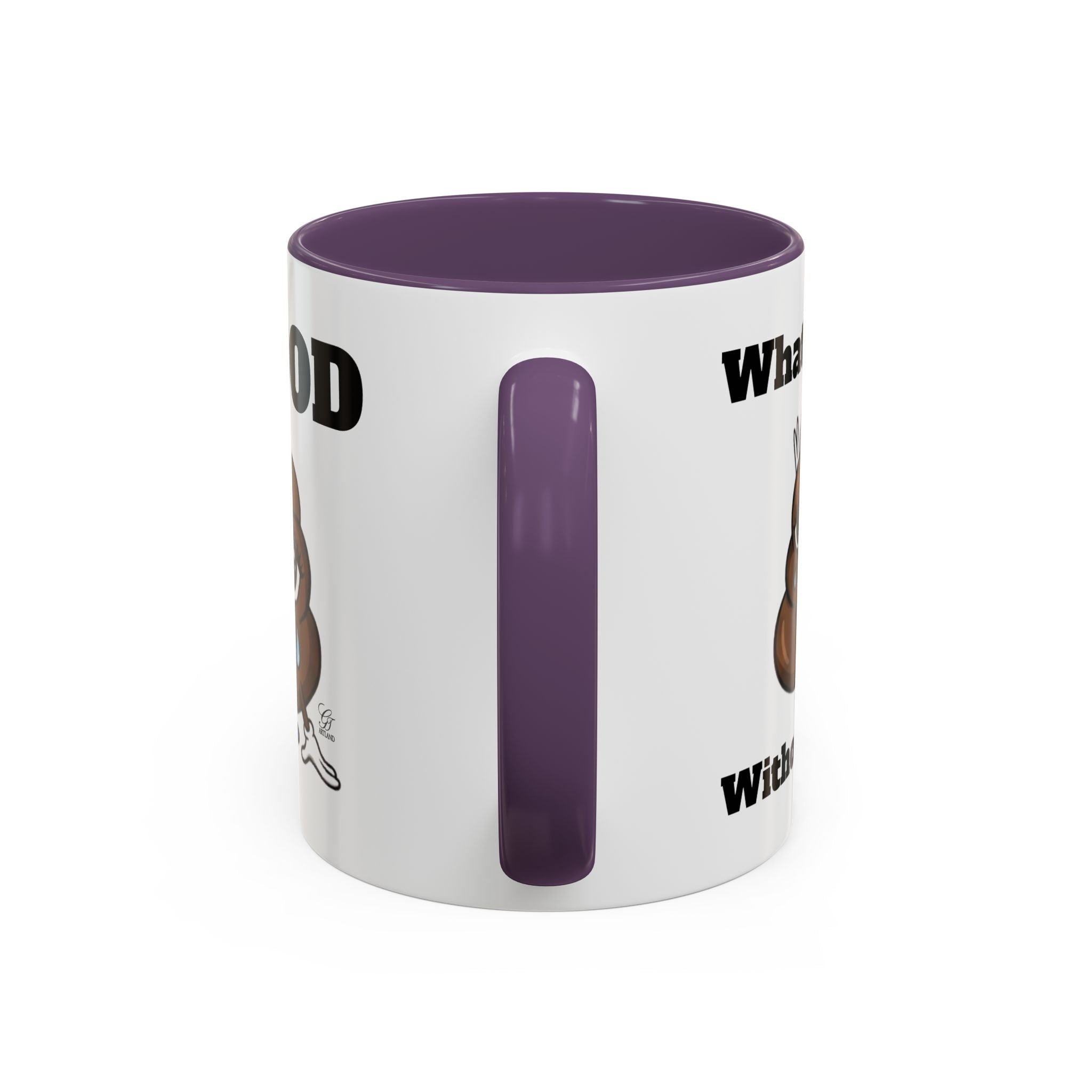 #MOOD Winnie without the poo Funny Poop Emoji Accent Coffee Mug – 11/15oz Novelty Gift by GT Artland