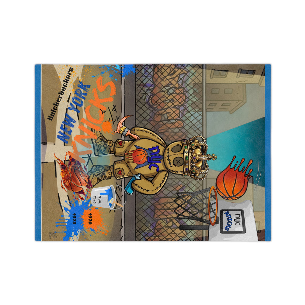 Street Air Brushing Basketball Teddy  Blanket
