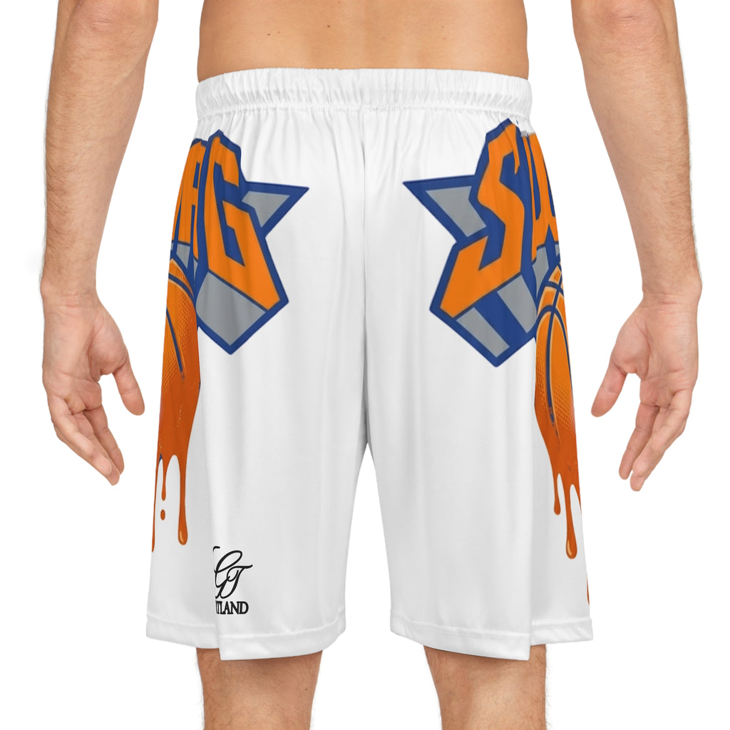 Dripping Basketball Graphic Shorts | Athletic Shorts by GT Artland