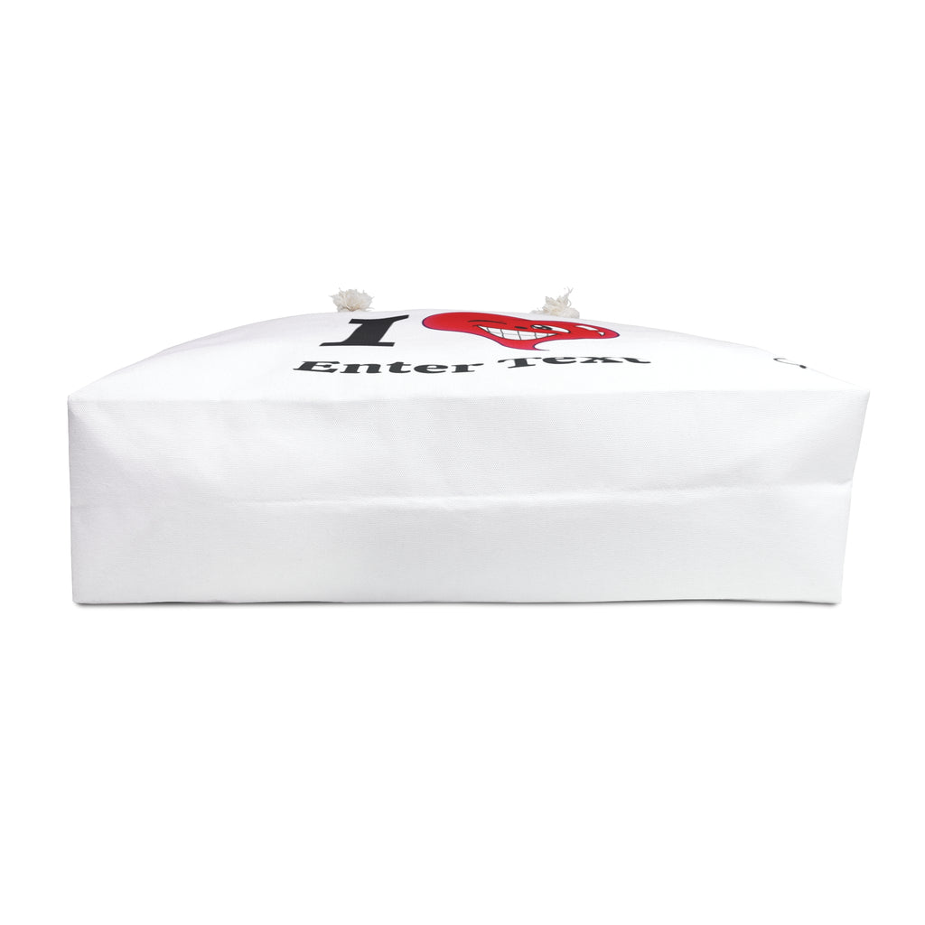 I Heart Smiling Heart Weekender Bag | Customizable Text Tote by GT Artland