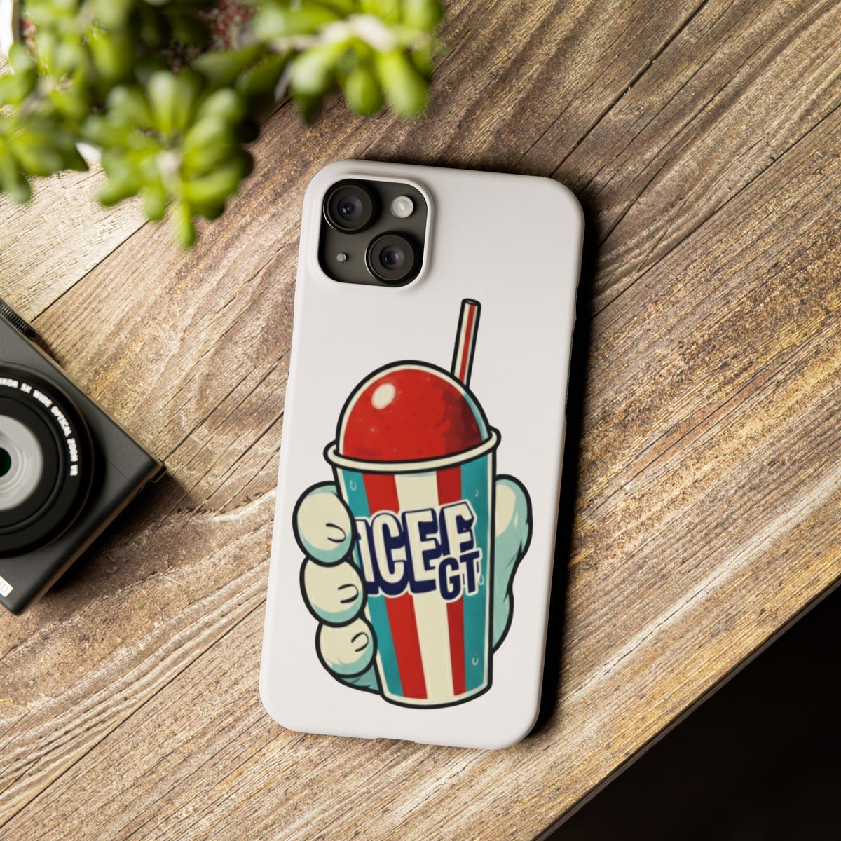 ICEE Slush Cup Slim Phone Case | Red White Blue Slushie