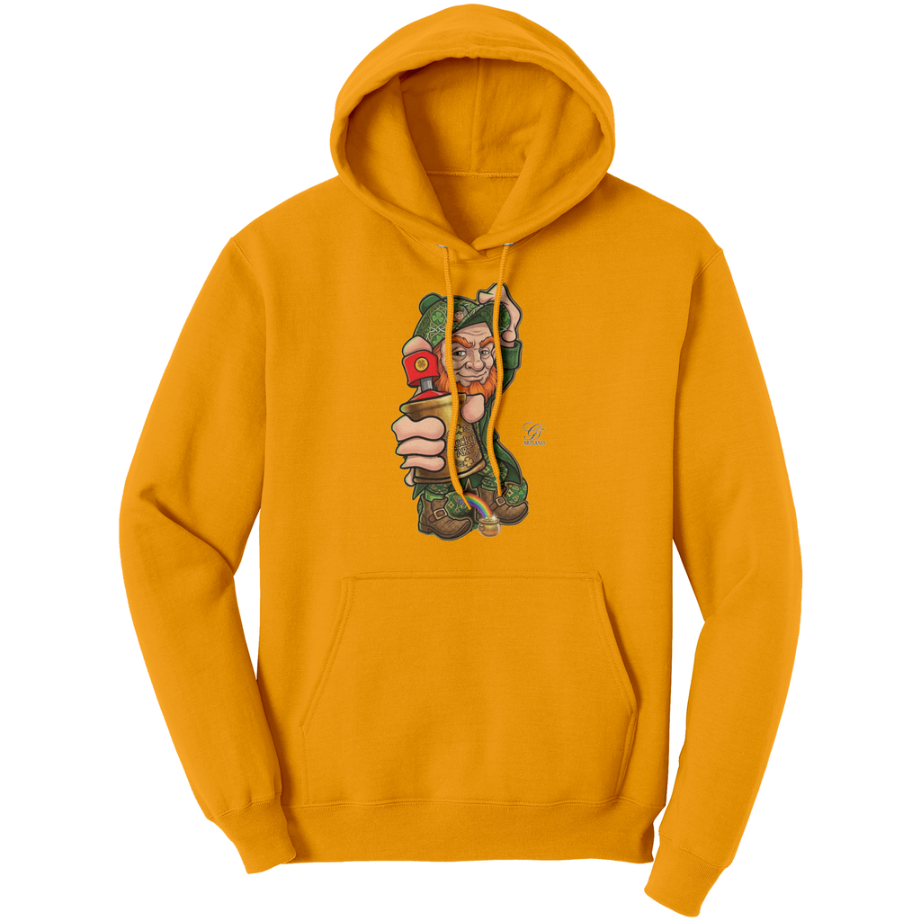 Spray Can Leprechaun Urban Designer "Luck Art" Edition Port & Co Hoodie by GT Artland