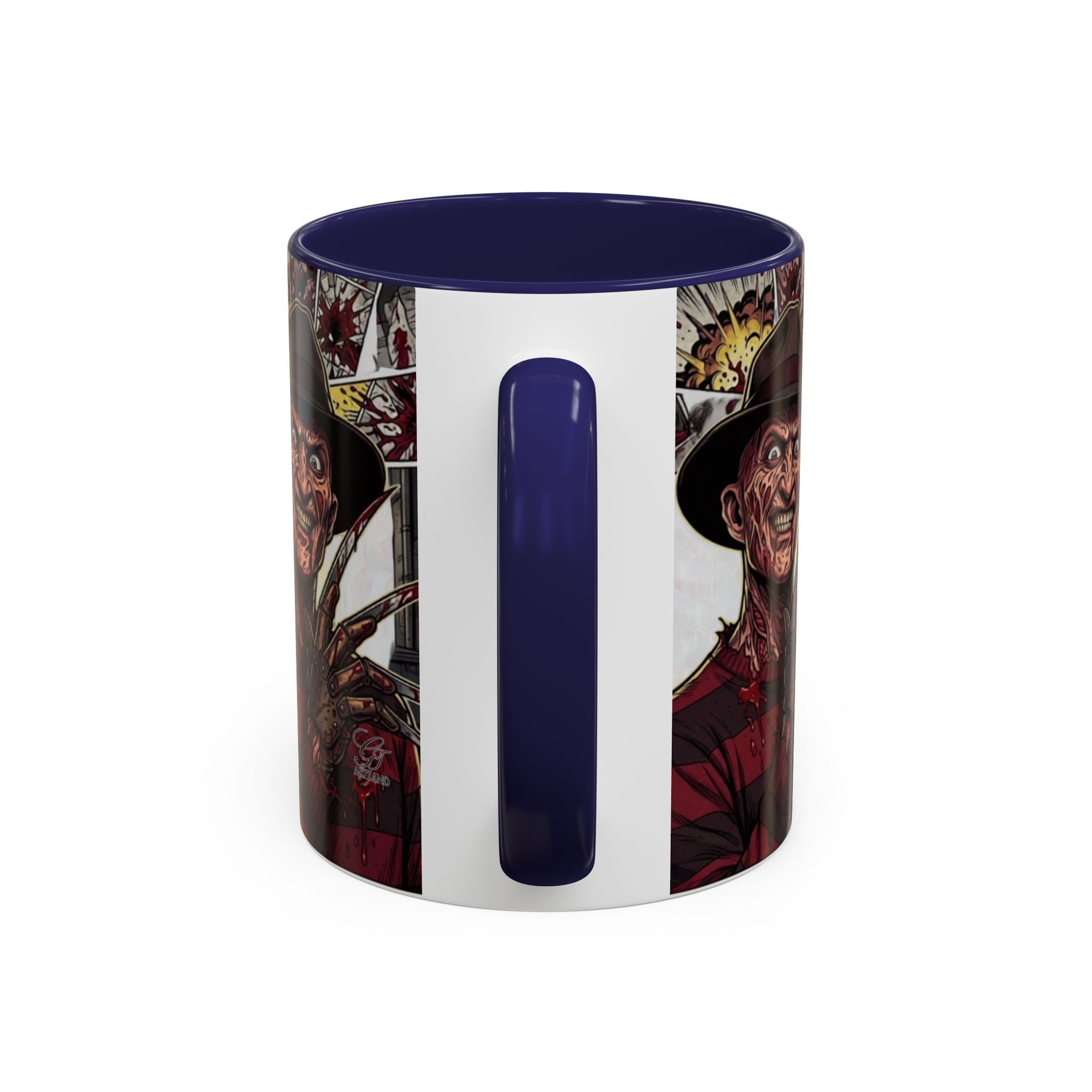 Elm Street Gangsta Horror Illustration COFFEE MUG | Horror Slasher Artwork by GT Artland