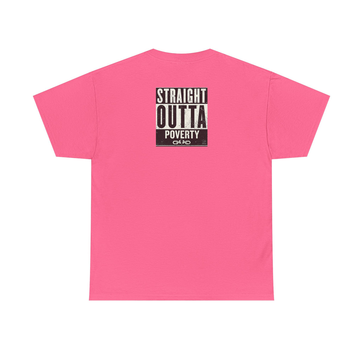 Straight Outta Poverty T-Shirt | Typographic Statement Tee by GT Artland